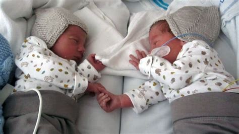 Premature Newborn Twin Boys