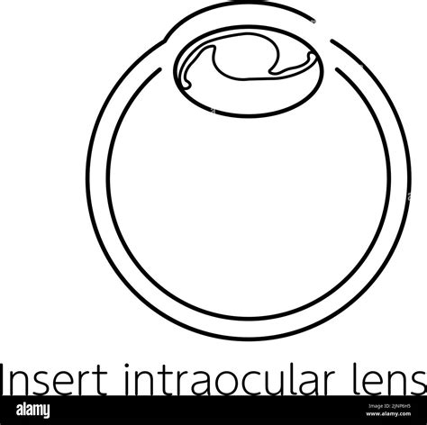 Cataract Surgery Flow Illustration Line Drawing Inserting An