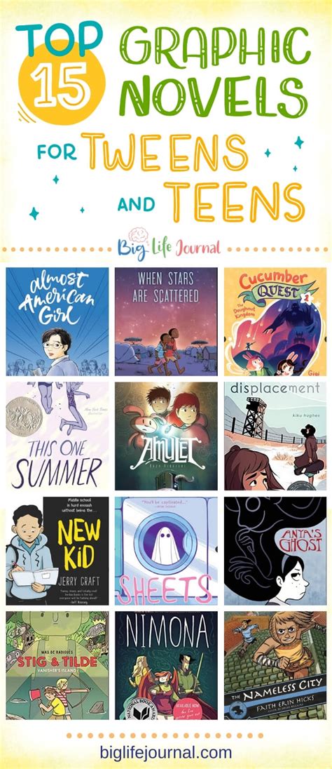 Top 15 Graphic Novels for Tweens & Teens | Big Life Journal