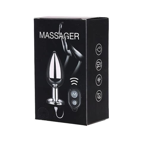 Plug anal de luxo em metal 10 Vibrações e controle Remoto VIPMIX 123 Sex Shop Compre