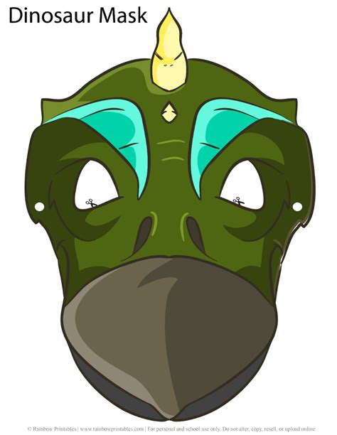 Printable Dinosaur Masks Templates Free Artofit