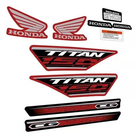 Kit Calcos Para New Titan Cg 150 Rojo Laminadas En Venta En Trenque