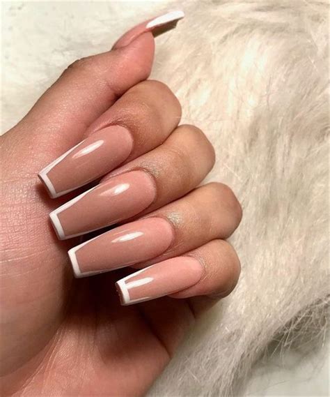 55 Attractive And Simple Winter Acrylic Coffin Nails To Try This