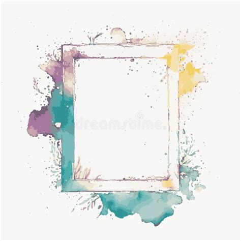 Beautiful Vector Illustration Of A Vertical Frame With Abstract