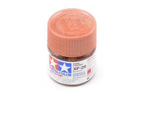 Tamiya Acrylic Mini Xf28 Flat Dark Copper Paint 10ml Tam81728