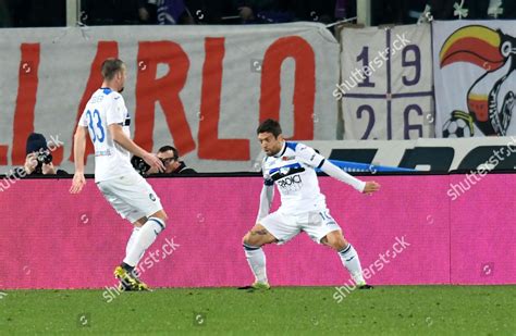 Atalantas Alejandro Gomez R Celebrates Scoring Editorial Stock Photo