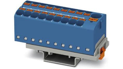 Phoenix Contact PTFIX 10/18X4-NS35 BU 3273638 Verteilerblock Polzahl ...