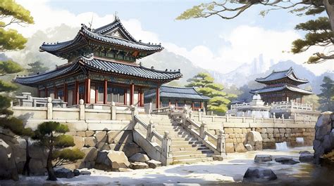 Traditional Korean architecture Midjourney style | Andrei Kovalev's ...