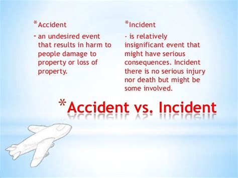 Clarifying The News Accident Versus Incident