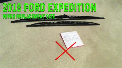 🚗 🚕 2018 Ford Expedition Wiper Blade Replacement Size 🔴 Youtube