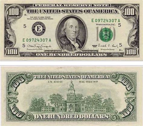 1990s The Evolution Of The 100 Bill Money Template 100 Dollar