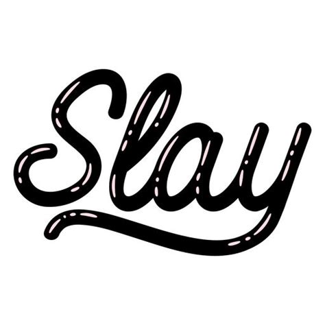 Slay Black Cursive Lettering Png Design Lettering Cursive Letters Graphic Tee Outfits