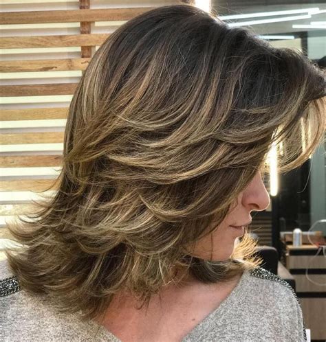 Mid Length Layered Haircut Thick Hair Styles Haircut For Thick Hair