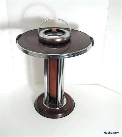 Art Deco Smoking Stand Ashtray 1920s Floor Chrome By Nachokitty