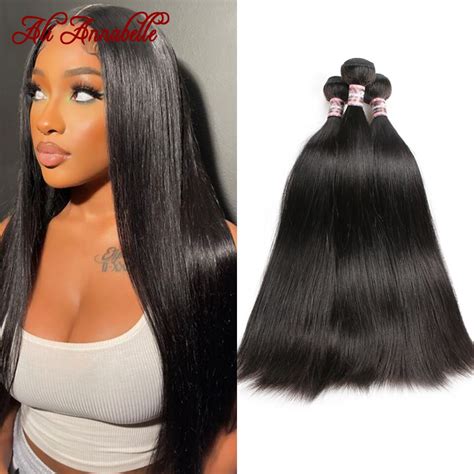 Ali Annabelle Mongolia Straight Human Hair Bundles Inch