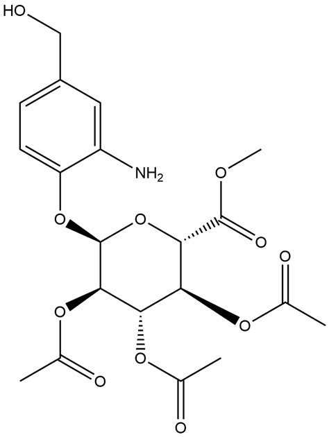 α D Glucopyranosiduronic Acid 2 Amino 4 Hydroxymethyl Phenyl Methyl Ester 2 3 4 Triacetate