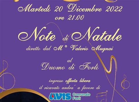 Concerto Di Natale Dicembre Avis Comunale Forli