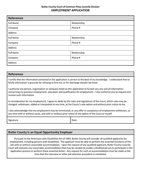 Butler County Ohio Employment Application Fill Out Sign Online And