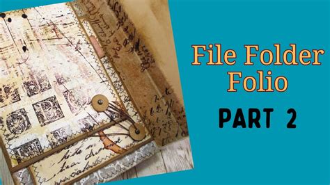 File Folder Folio Journal Tutorial Adding Double Flip YouTube