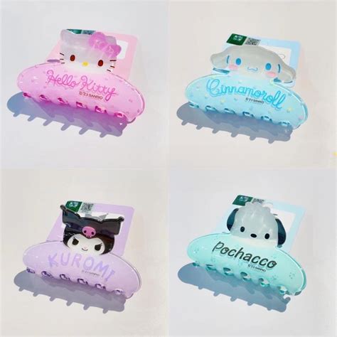 Sanrio Genuine Grip Back Hair Claw Princess Hairstyle Kitty Kuromi