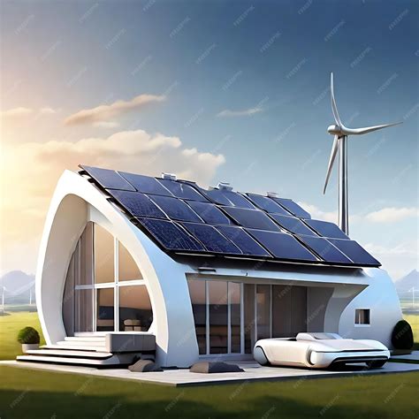 Premium AI Image | smart home with solar panels system on rooftop of renewable energy concepts ...