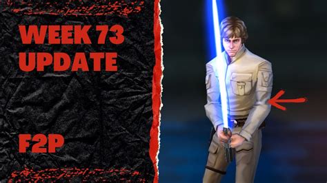 Week 73 Update Of The F2P Darth Stix SWGOH Account YouTube