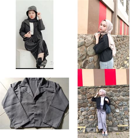 Spill Racun OOTD On Twitter ZORA BLAZER CROP AC Blazer Wanita Lengan