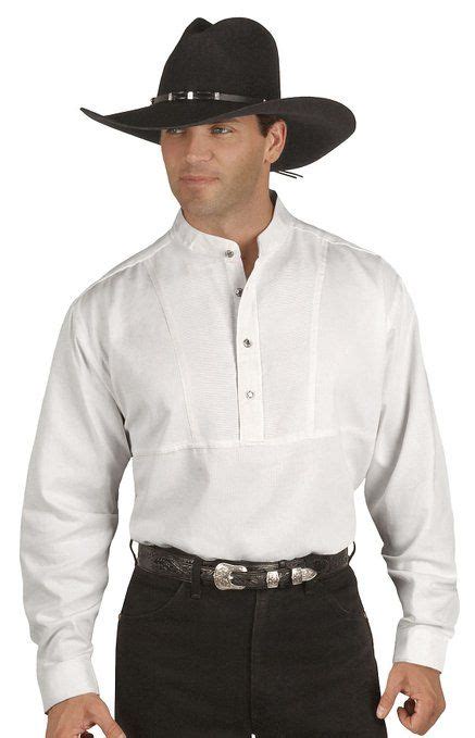 Scully Rangewear Men S Rangewear Solid Long Sleeve Western Traveler Shirt Rw031 White