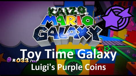 Kaizo Mario Galaxy Toy Time Galaxy Luigi S Purple Coins