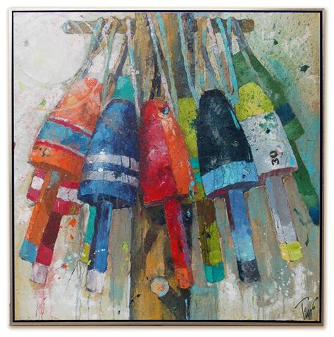 Surfer Buoys 48 X 48 Buoys Art Maine Art Art