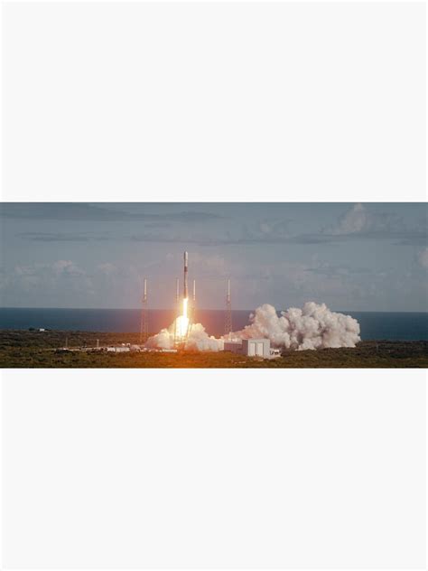 Spacex Falcon 9 Launch Sticker For Sale By Star Citizen Redbubble