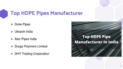 PPT Top HDPE Pipes Manufacturer In India PowerPoint Presentation