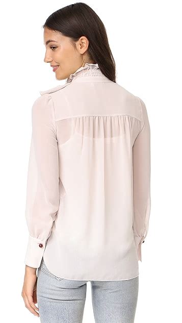 See By Chloe High Neck Ruffle Blouse SHOPBOP