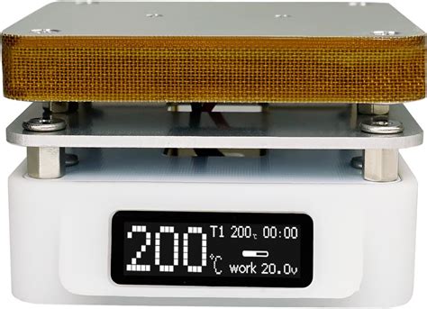 SEQURE Electric Soldering Hot Plate 25V 95W OLED Mini Preheat Soldering Station Timed Heating