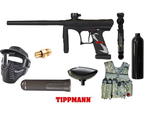 Tippmann Crossover Rifle Electro Pneumatico Preto Airsofts Brasil