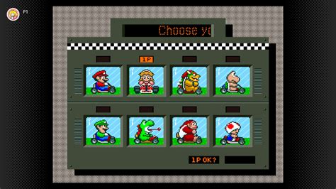 Mario Kart Selection Screen