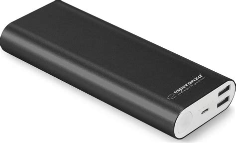 Esperanza EMP113 Power Bank 10000mAh με 2 Θύρες USB A Μαύρο Skroutz gr