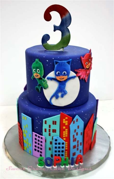 Resultado De Imagen Para Torta Pj Masks Cumple Jime Torta Heroes En