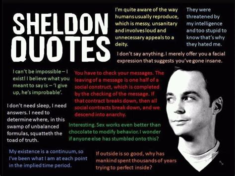 Sheldon Quotes Sheldon Quotes Sheldon Cooper Quotes Memorable Quotes