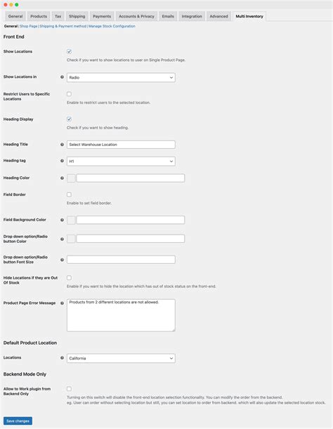 Multi Inventory Management Documentation - WooCommerce