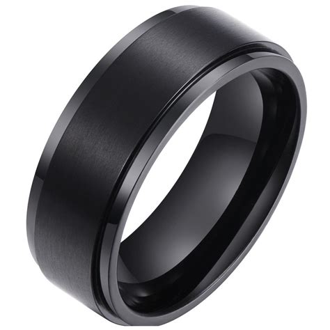 Black Titanium Ring Feltro