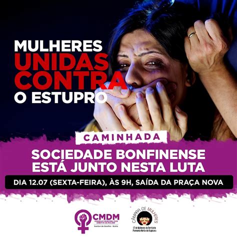 Mulheres farão caminhada em Senhor do Bonfim contra a cultura do estupro