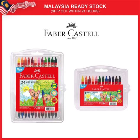 Faber Castell Wax Crayon Colours Colours Shopee Malaysia