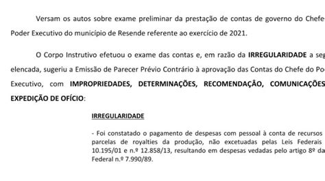 Tce D Parecer Pr Vio Para Reprovar Contas De Balieiro Jornal Beira Rio