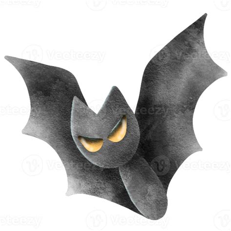 Halloween black bat. 26459470 PNG