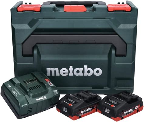 Metabo 685130000 Basic Set 2 X LiHD 4 0 Ah ASC Ultra ML Amazon