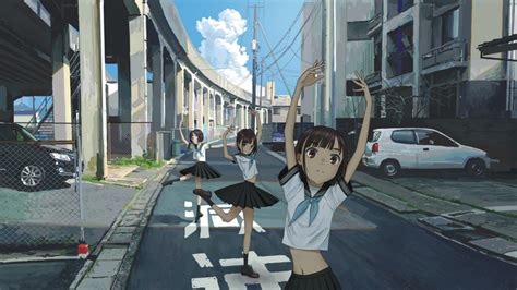 Anime Legs Arms Up Urban Brunette Underpass Anime Girls Street