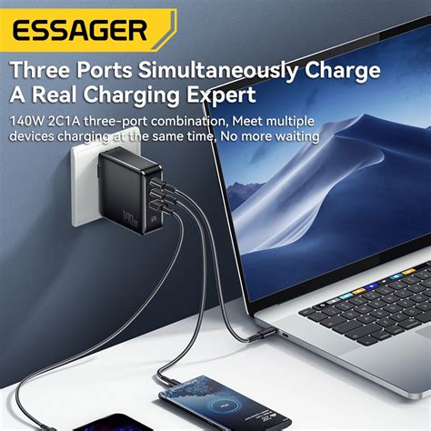 Essager Jt G Series W Pd Qc Gan Charger Portable Usb C