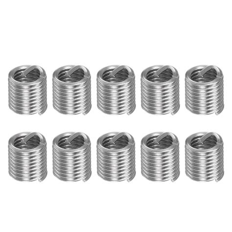 Uxcell M4 X 07 2d 8mm 304 Stainless Steel Wire Thread Insert Threaded Sleeve 10 Pack