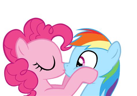 Pinkie Pie Kiss Rainbow Dash Request By Nejcrozi On Deviantart